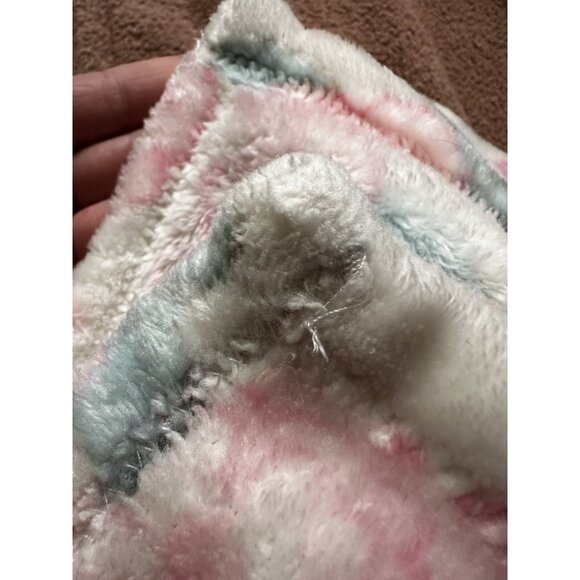 Baby Essentials Vtg Pink Roses Flowers Floral Security Baby Blanket Fleece 30” - Picture 6 of 16